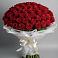 Букет 101 Красная роза Блэк Мэджик в Кашино