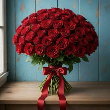 Букет Красные розы Блэк Меджик в Кашино