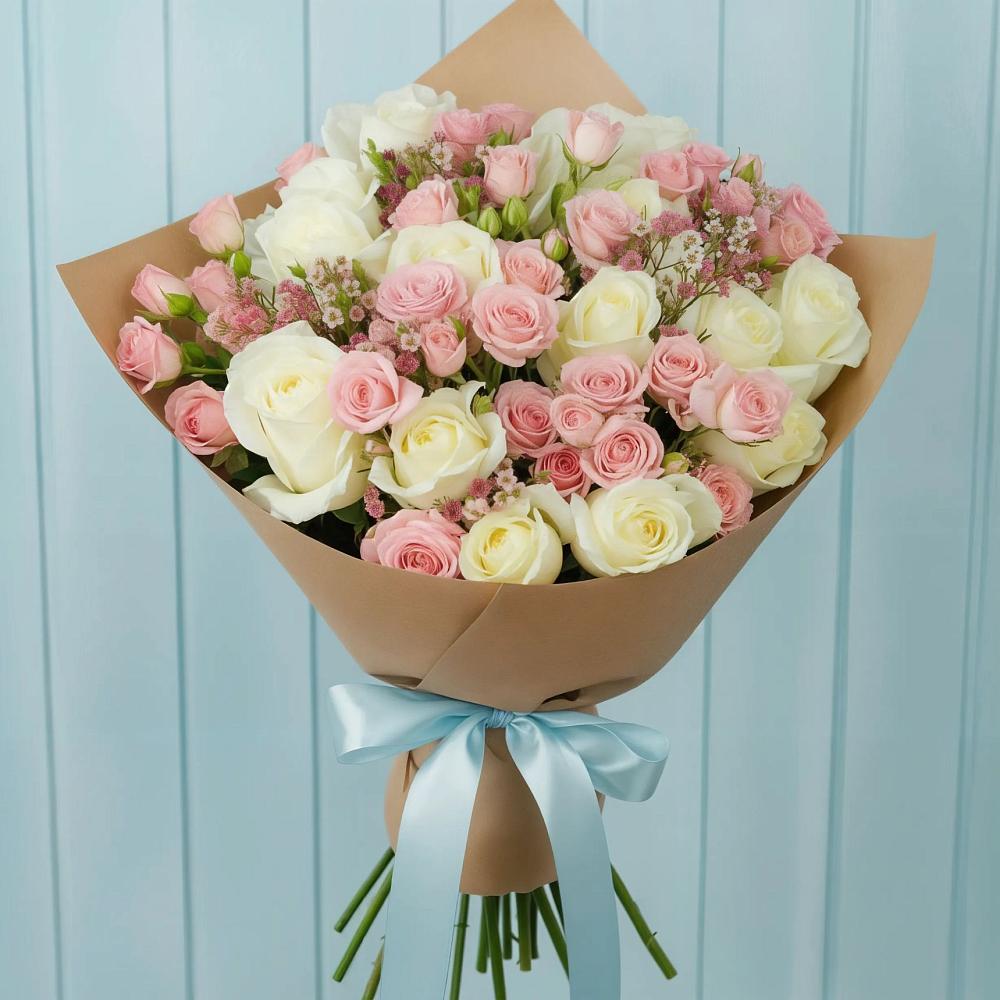 Букет цветов из: Розы в Кашино