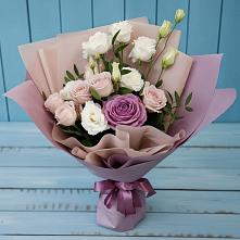 Букет цветов из:  Розы и Лизиантусы в Кашино