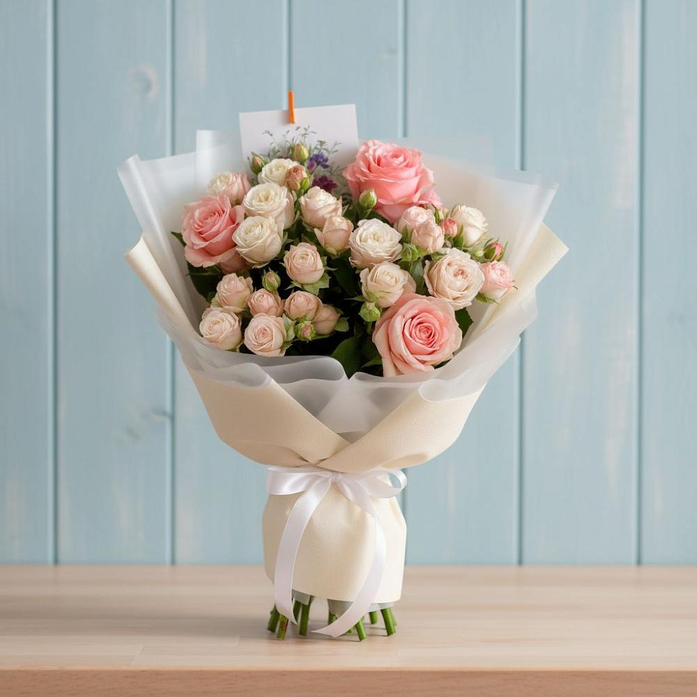 Букет цветов из: Розы в Кашино