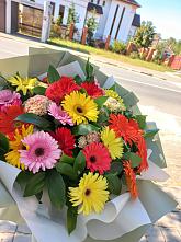 Букет цветов из:  Герберы #REPLACE_PRED# Кашино