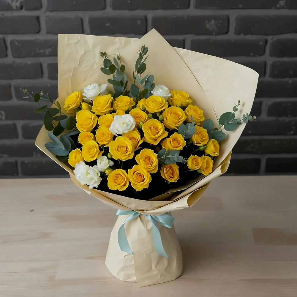 Букет цветов из: Розы в Кашино