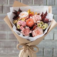 Букет цветов из:  Гвоздики, Хризантемы и Розы в Кашино