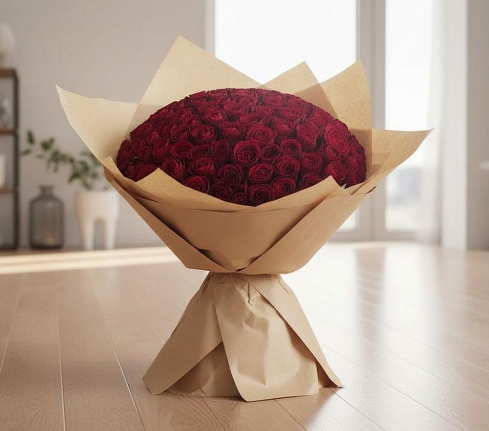 Букет 101 Красная роза в Кашино