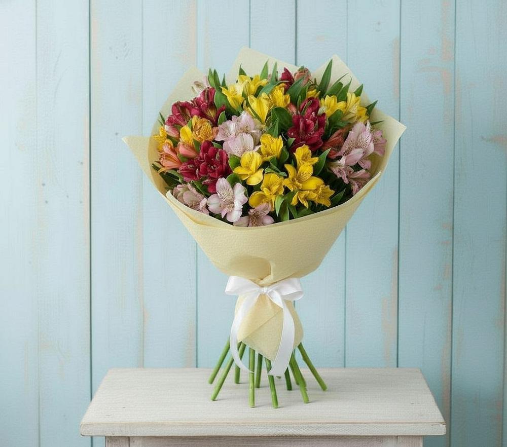 Букет цветов из: Альстромерии в Кашино