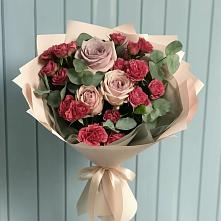 Букет цветов из:  Гвоздики и Розы #REPLACE_PRED# Кашино