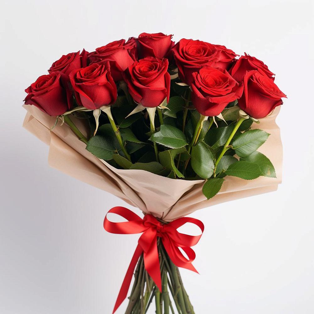 Букет 11 Красных роз Эдлесс Лав в Кашино
