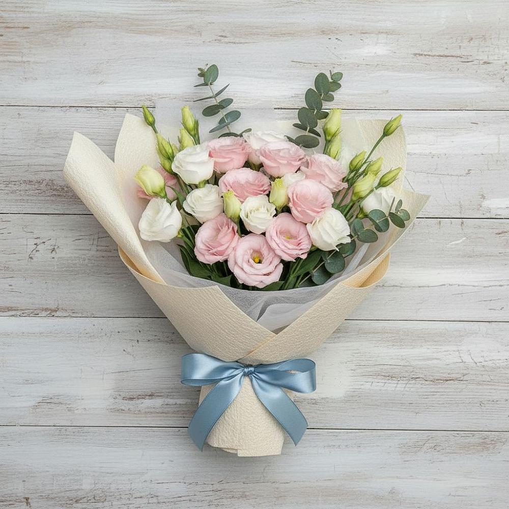 Букет цветов из: Лизиантусы в Кашино